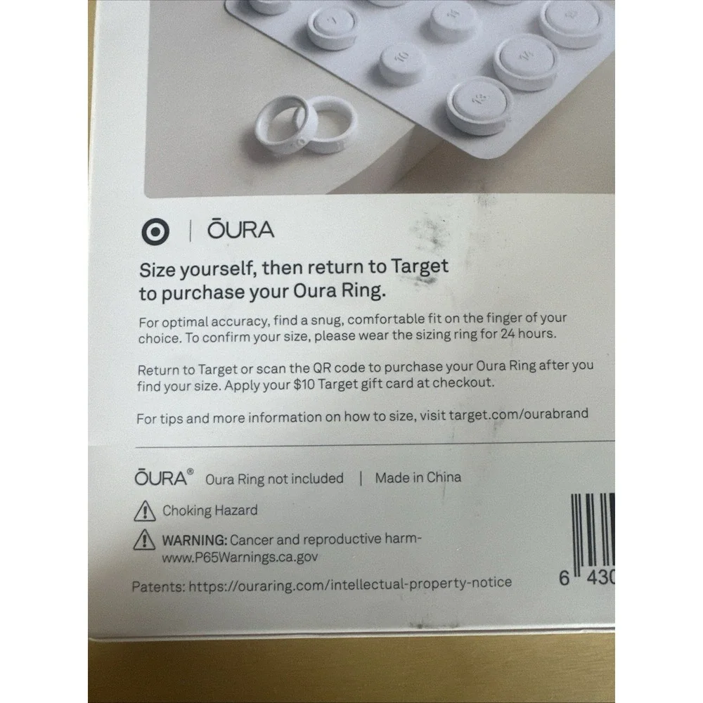 Oura Ring 4 Sizing Kit Official Size Before You Buy New Sealed